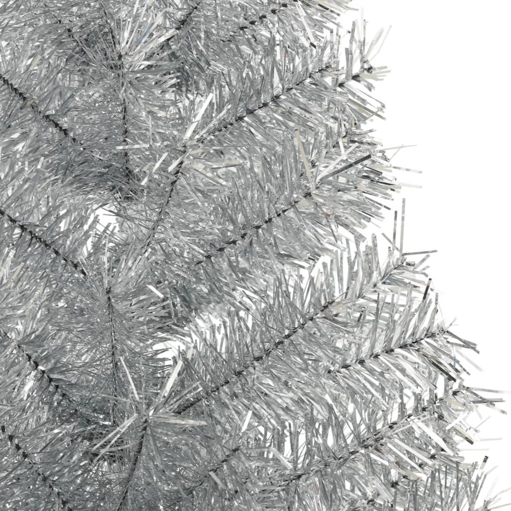 Vidaxl - Demi sapin de Noël artificiel avec support argenté 150 cm PET vidaXL 344696 - Image 5