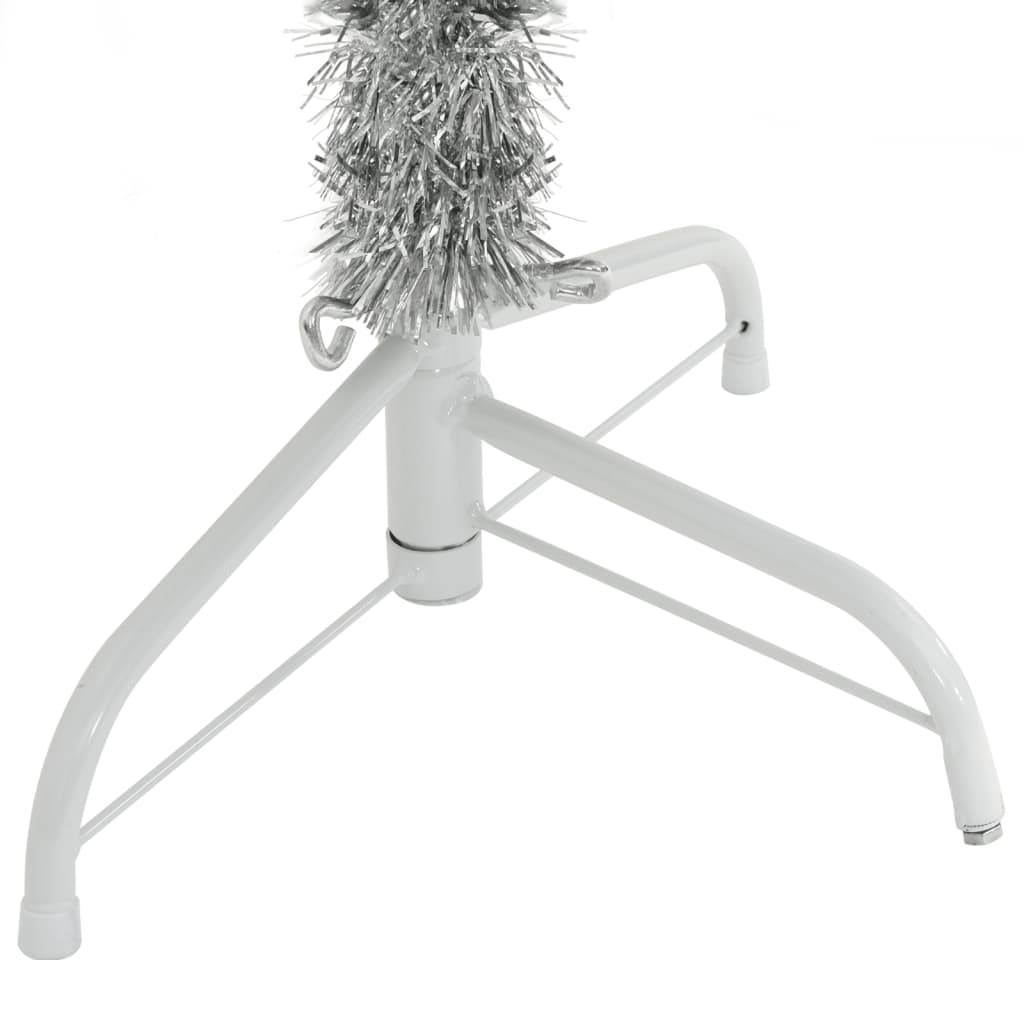 Vidaxl - Demi sapin de Noël artificiel avec support argenté 150 cm PET vidaXL 344696 - Image 7