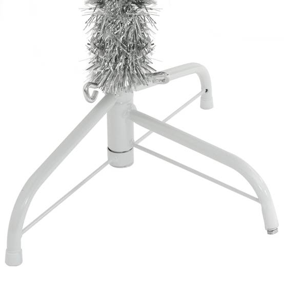Vidaxl - Demi sapin de Noël artificiel avec support argenté 150 cm PET vidaXL 344696 - Image 6