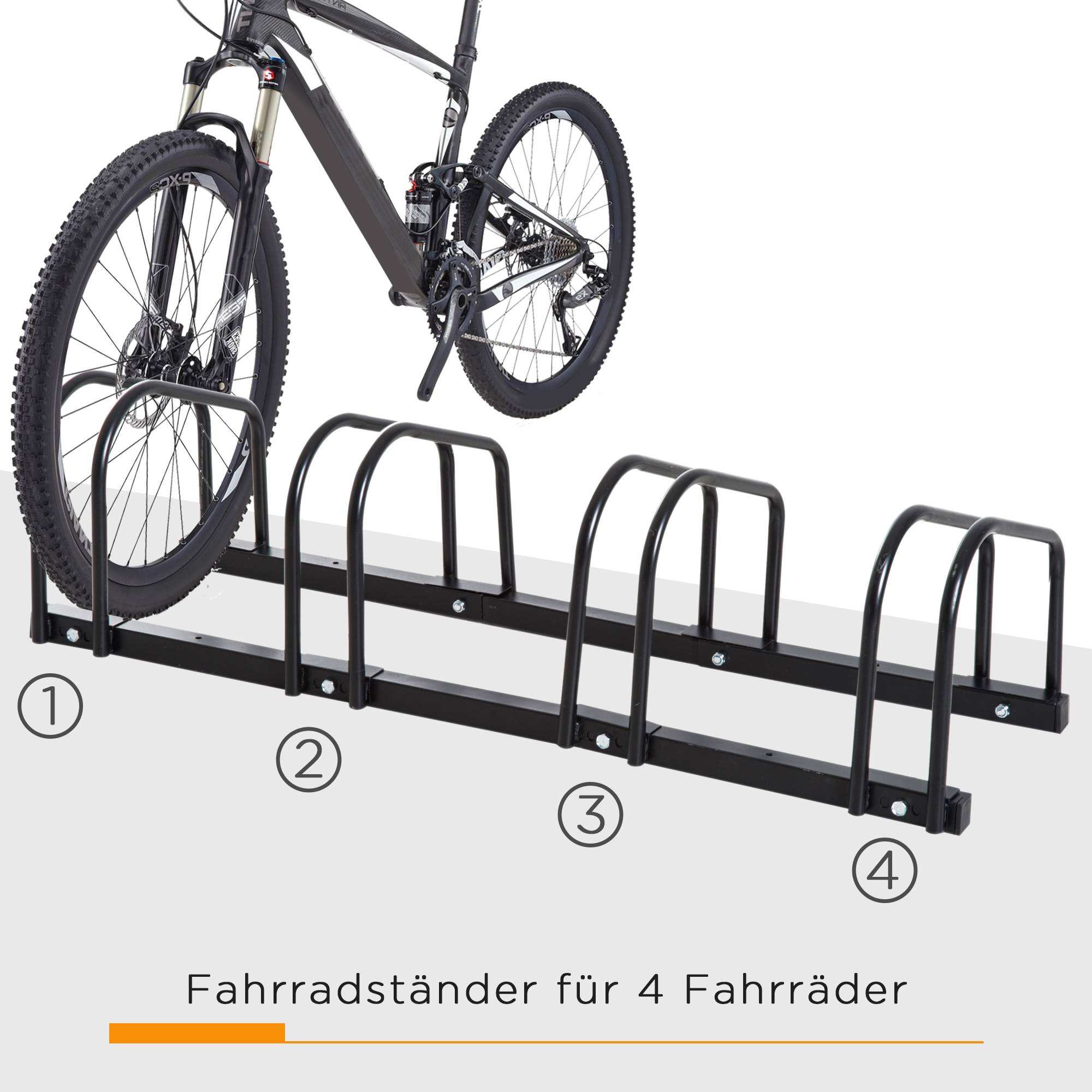 PANGIVO - Râtelier pour 4 vélos acier gris 110 x 33 x 27 cm - PANGIVO - Image 6
