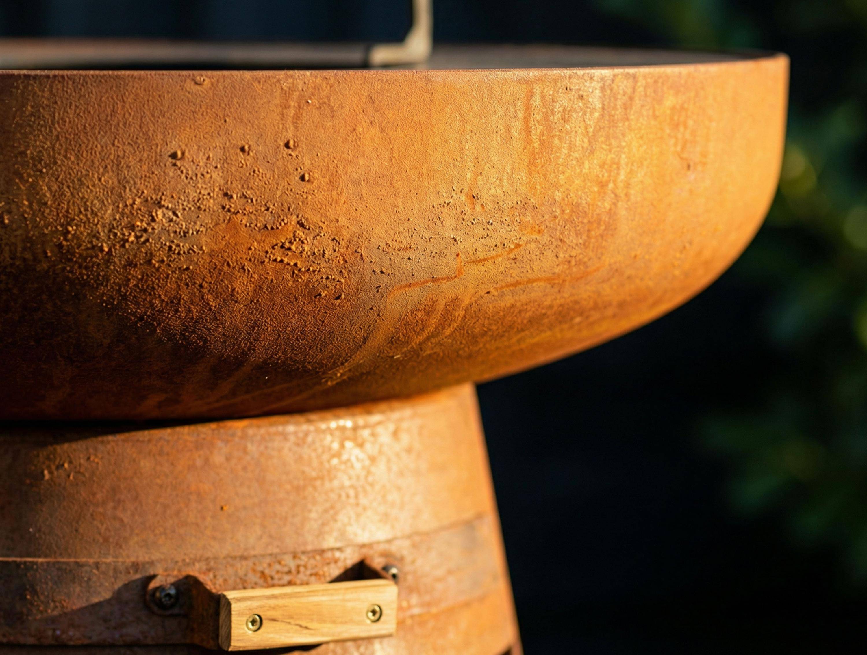 Purline - Barbecue Braséro charbon acier corten cuivré avec housse EFP55RCO – Purline - Image 4