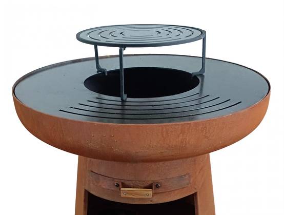 Purline - Barbecue Braséro charbon acier corten cuivré avec housse EFP55RCO – Purline - Image 2