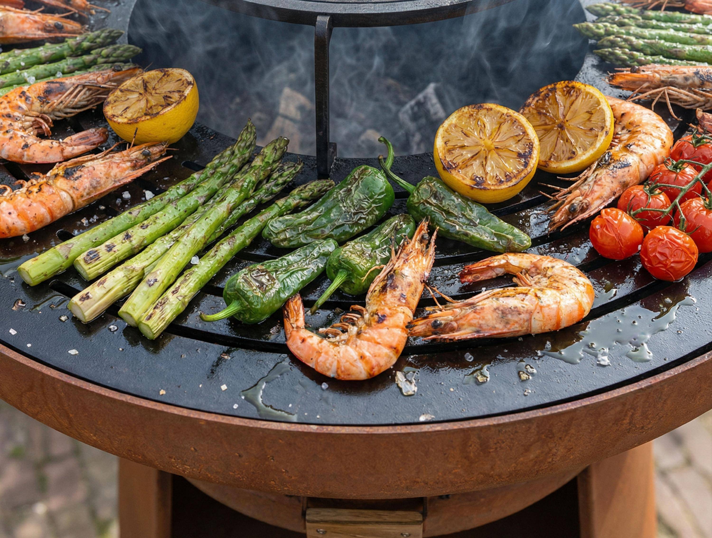Purline - Barbecue Braséro charbon acier corten cuivré avec housse EFP55RCO – Purline - Image 7