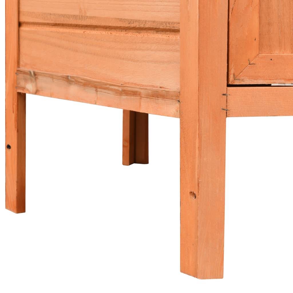 Vidaxl - Poulailler Bois de pin massif et sapin 126x117x125 cm vidaXL 170645 - Image 6