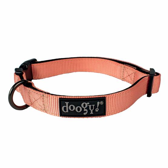 Collier nylon chien Classica Pêche : Taille S DOOGY CLASSIC