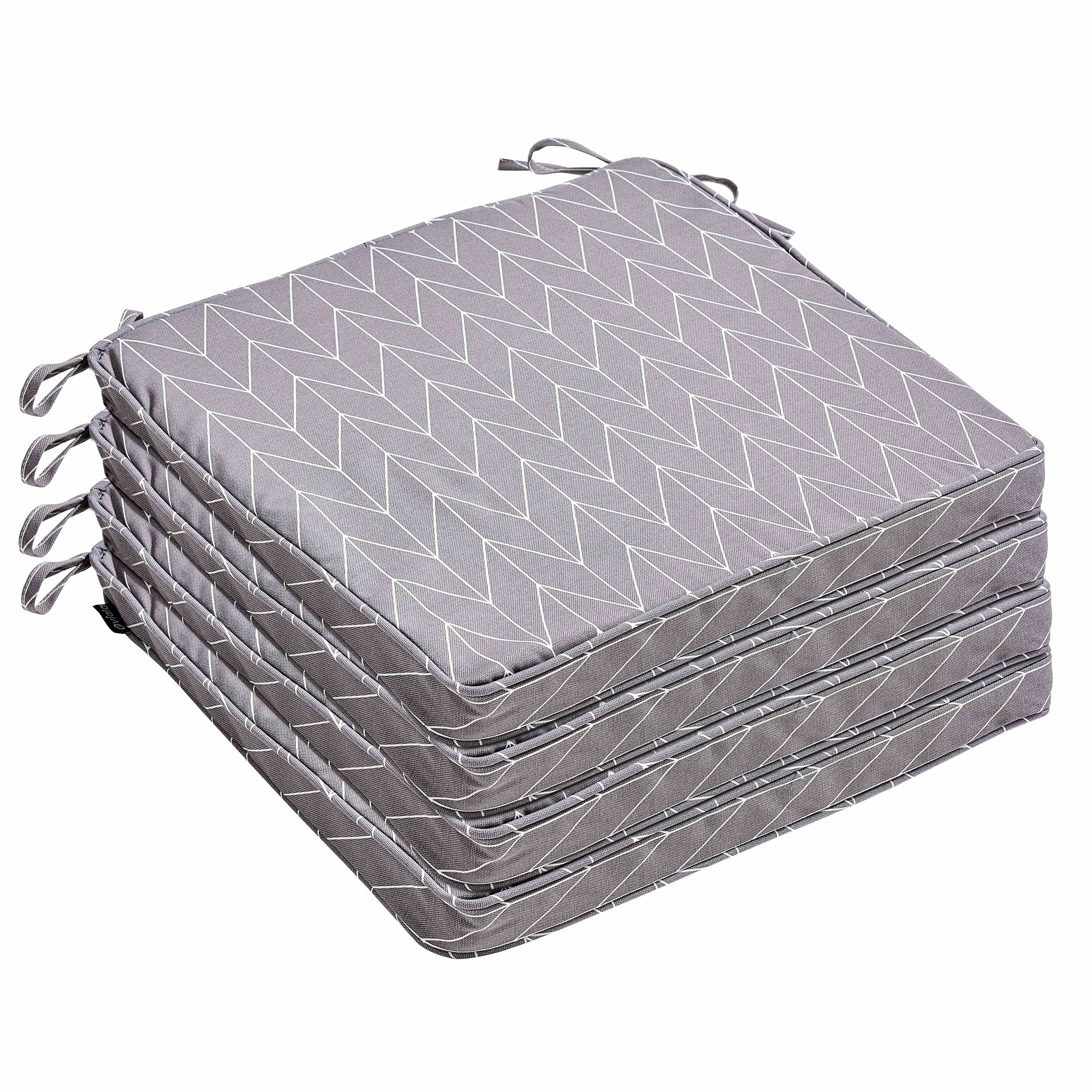 Oviala - Lot de 4 galettes de chaise polyester apache 40x40x3 cm Paita - Oviala - Image 1
