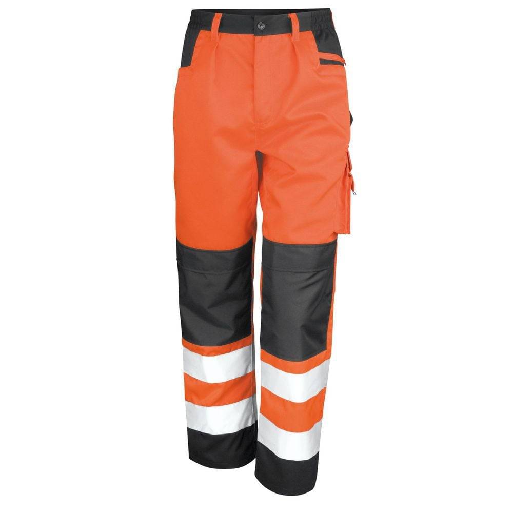 Pantalon multipoche haute visibilité Result Homme Classe 2 Orange XS