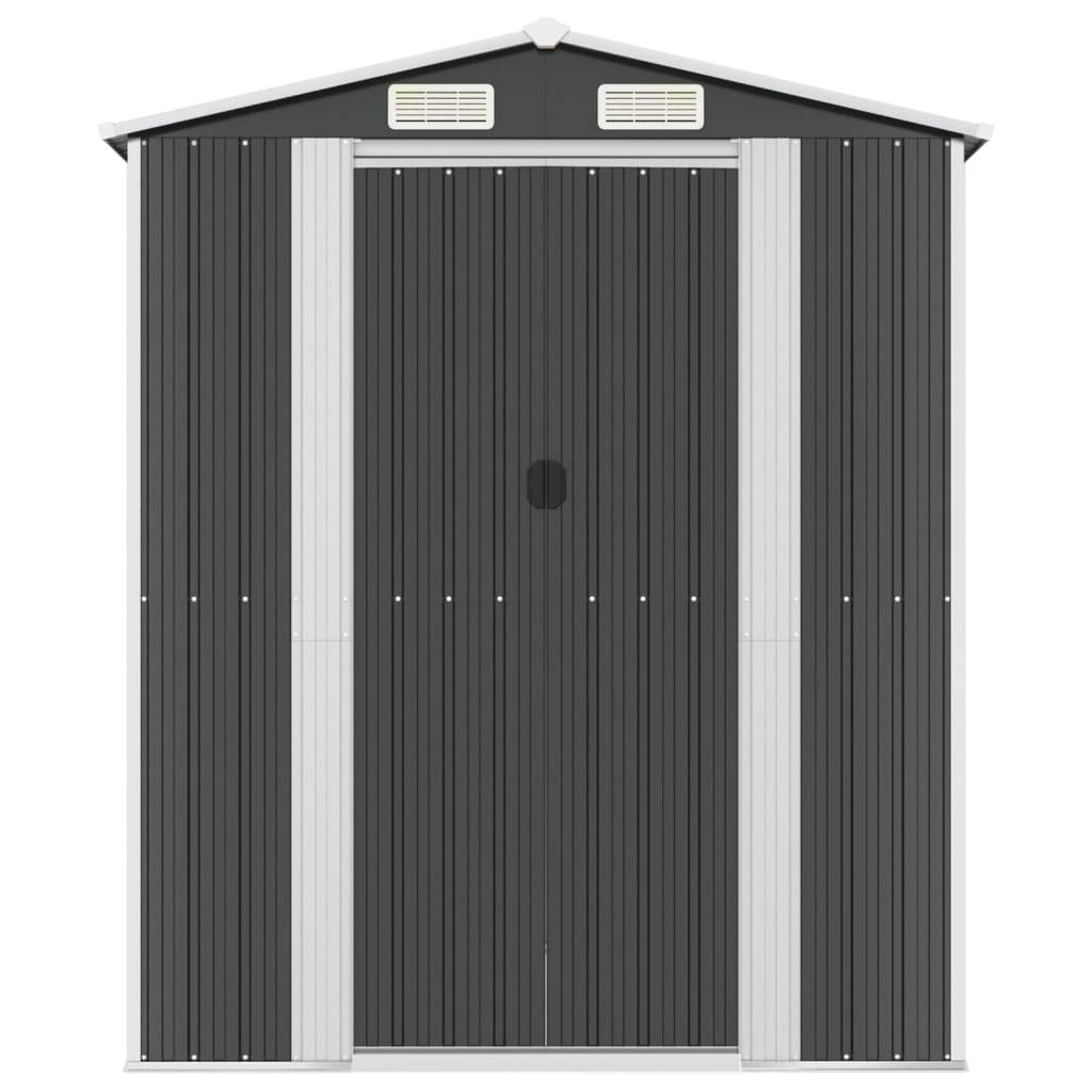 Vidaxl - Abri de jardin Anthracite 192x772x223 cm Métal galvanisé 14.8m² vidaXL 3147456 - Image 8