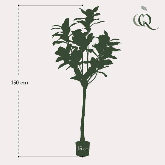 La Green Touch - Magnolia Grandiflora plante artificielle - h150cm, Ø15cm- La Green Touch - Image 4