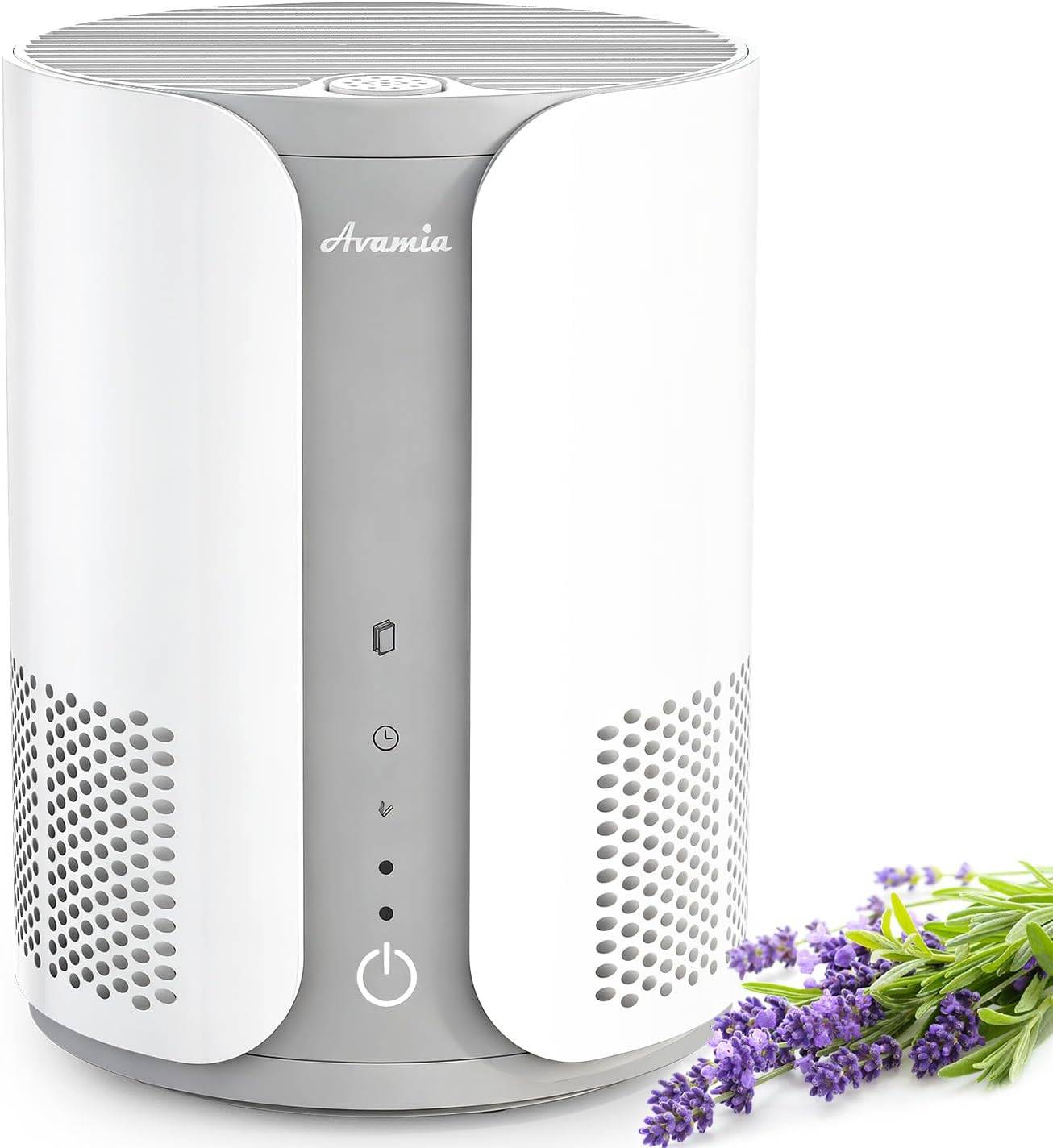 Sans Marque - Purificateur d’air, HEPA, 3 vitesses, 22 dB, minuterie 4/8 h, blanc – Avamia - Image 1