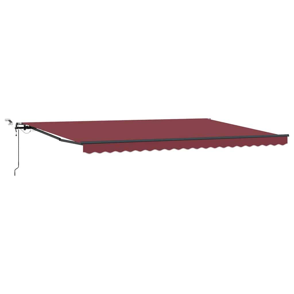 PANGIVO - Store rétractable automatique avec LED bordeaux aluminium 500 x 300 cm - PANGIVO - Image 2