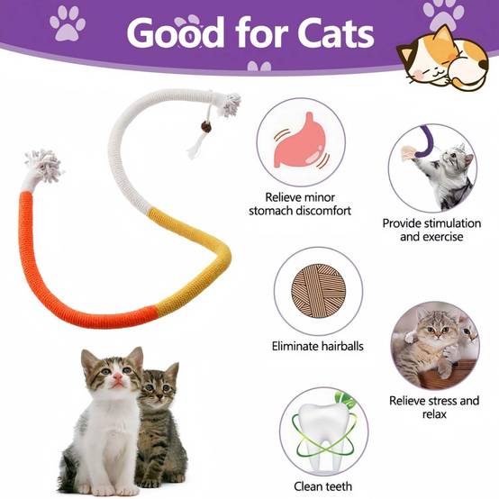 3 Corde à Mâcher pour Chats - Jouet Dentaire DtopbuyAge - Image 3