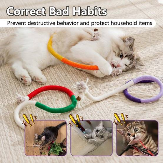 3 Corde à Mâcher pour Chats - Jouet Dentaire DtopbuyAge - Image 4