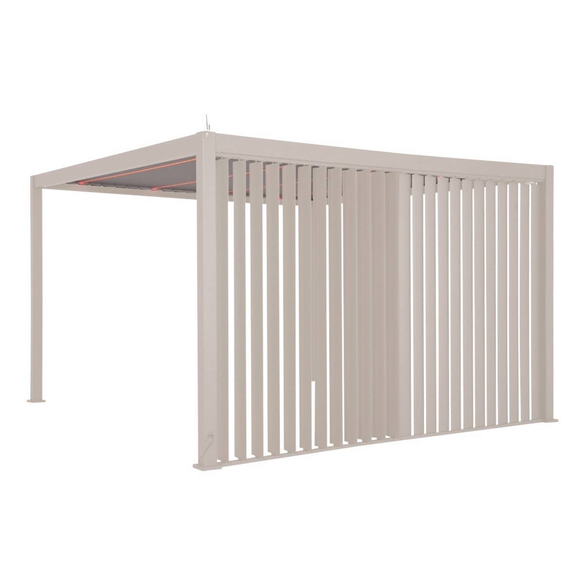 Hesperide - Persienne pour pergola Evora 4m argile Hespéride