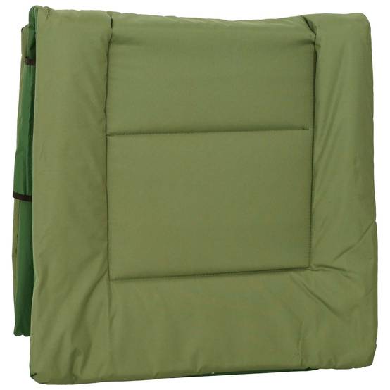 ComfortXL - Transat pliant acier tissu Oxford extérieur multi-positions avec poche vert foncé - ComfortXL Outdoor Living - Image 4