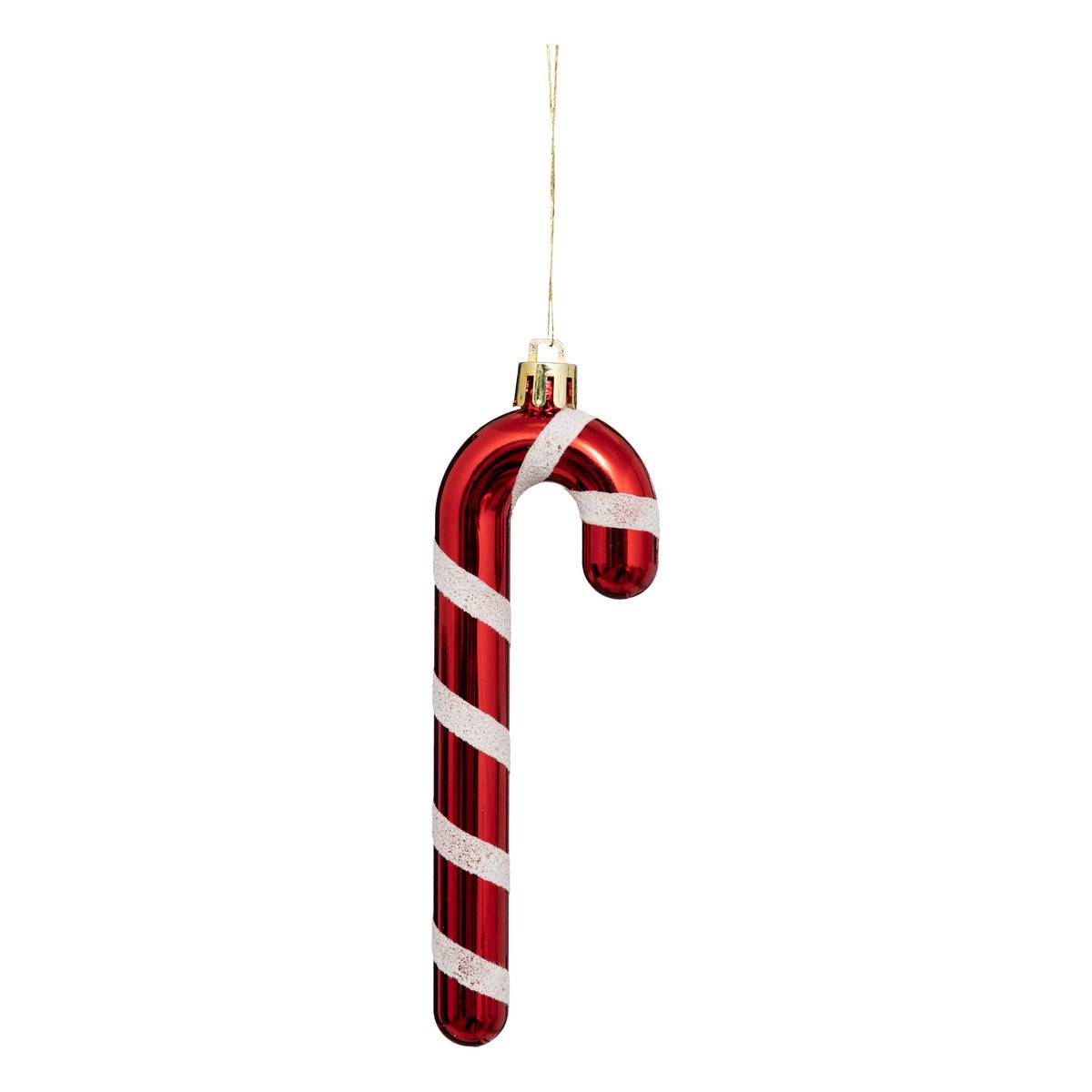 Sujet de Noël Lot de 6 Sucre d'orge Rouge et Blanc - Image 2