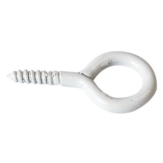 Piton à visser plastifié blanc filet bois Viswood - 3,5x20mm (lot de 9 pitons) - Image 5