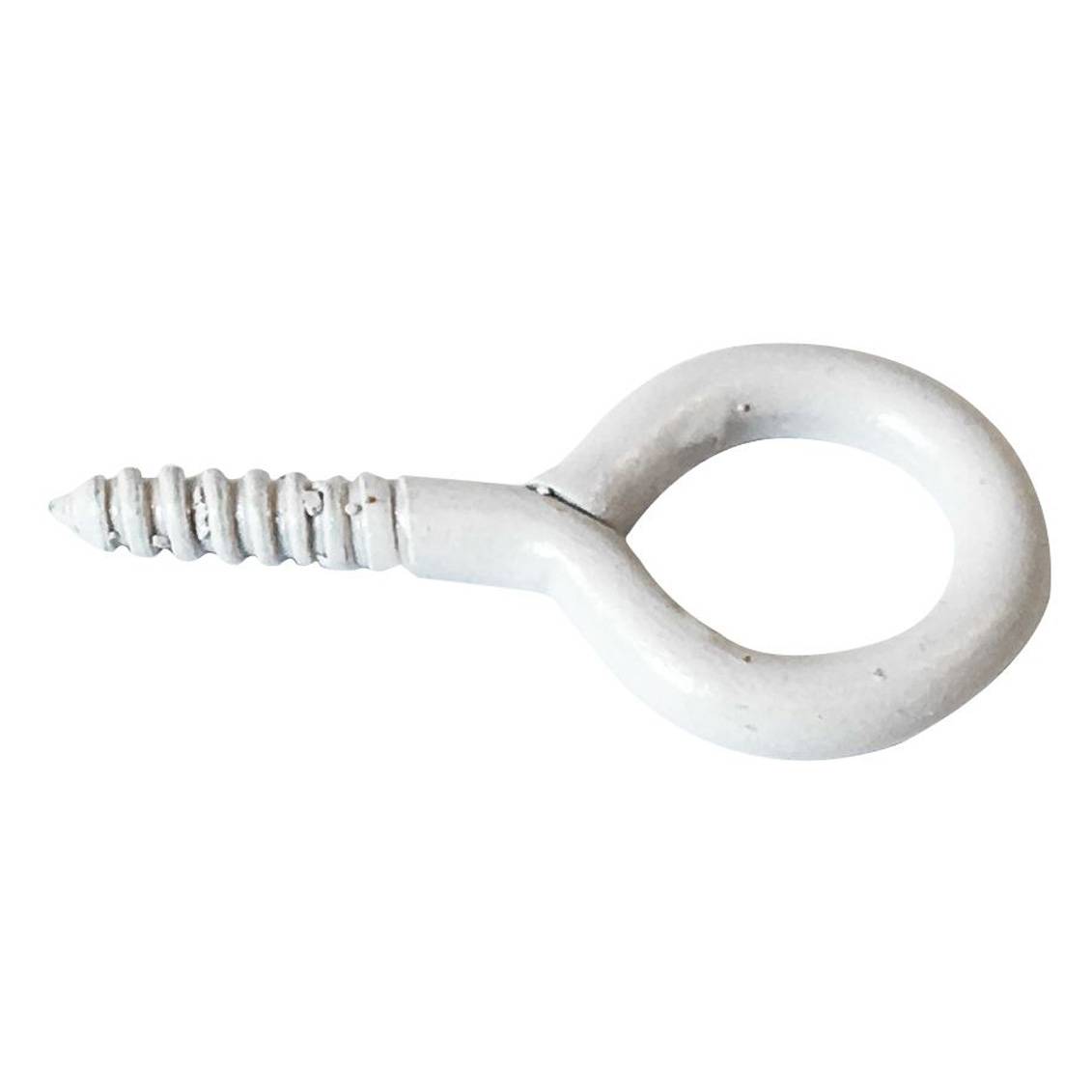 Piton à visser plastifié blanc filet bois Viswood - 3,5x20mm (lot de 9 pitons) - Image 5