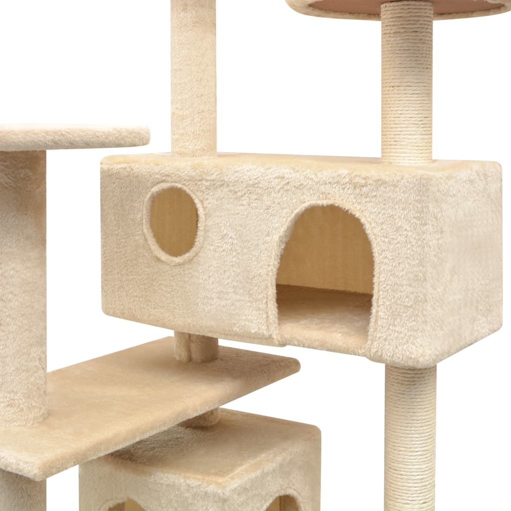 Vidaxl - Arbre à chat avec griffoirs en sisal 125 cm Beige vidaXL 170477 - Image 3