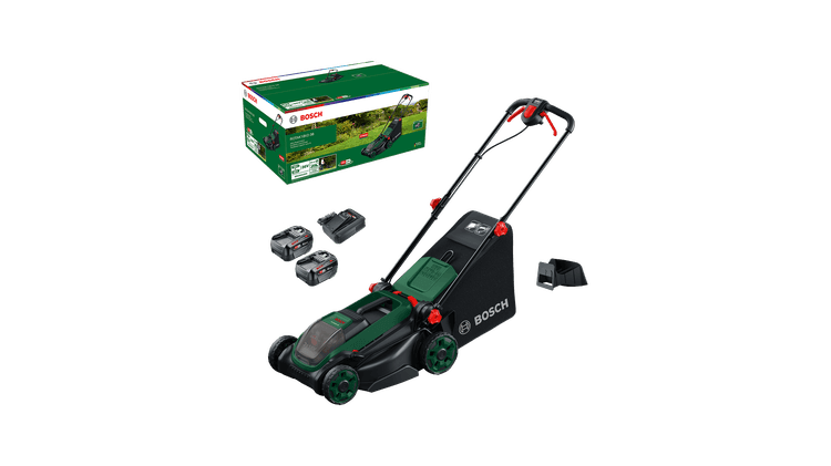 Bosch - Tondeuse à gazon sans fil ROTAK18V2-38 - BOSCH - 2 batteries 4,0 Ah - chargeur - 06008B9M00 - Image 1