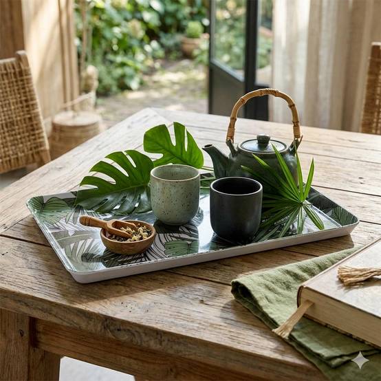 Plateau de Service "Jungle" 30x45cm Multicolore - Image 3