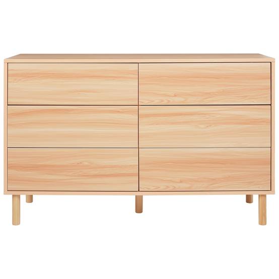 Beliani - Commode Panneau de particules de bois Marron clair SHARPE - 120x40x74- Beliani - Image 5