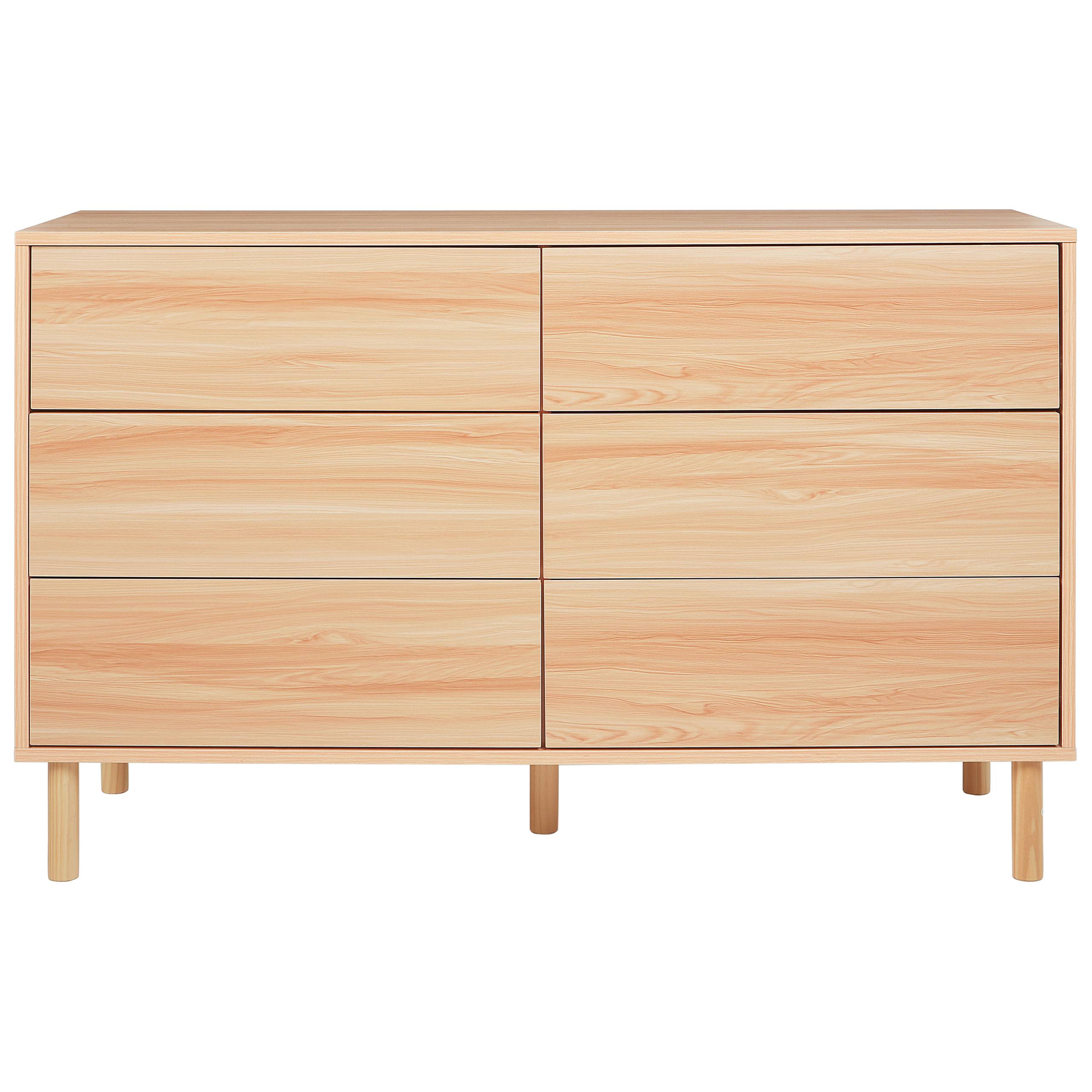 Beliani - Commode Panneau de particules de bois Marron clair SHARPE - 120x40x74- Beliani - Image 5