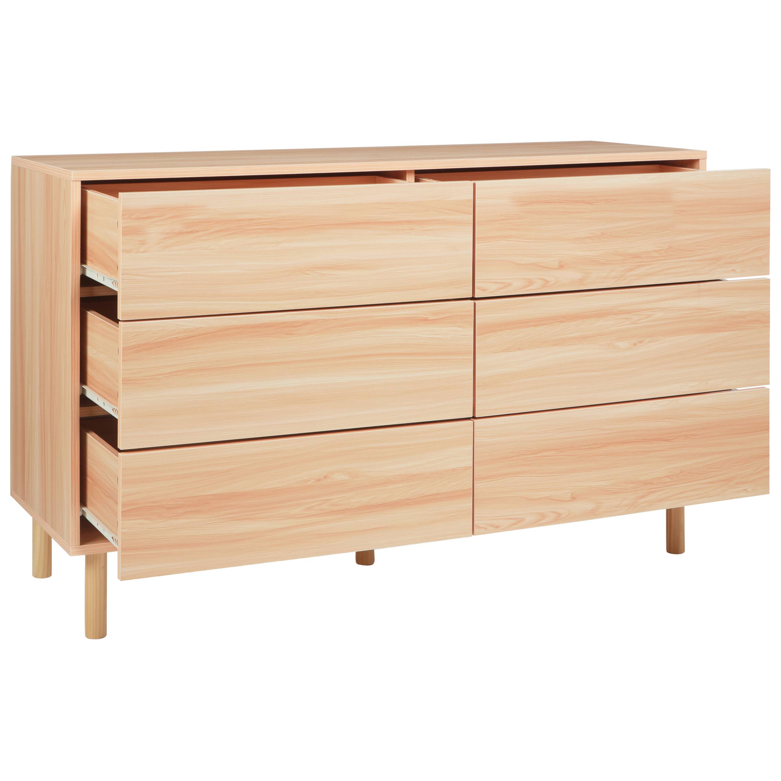 Beliani - Commode Panneau de particules de bois Marron clair SHARPE - 120x40x74- Beliani - Image 4