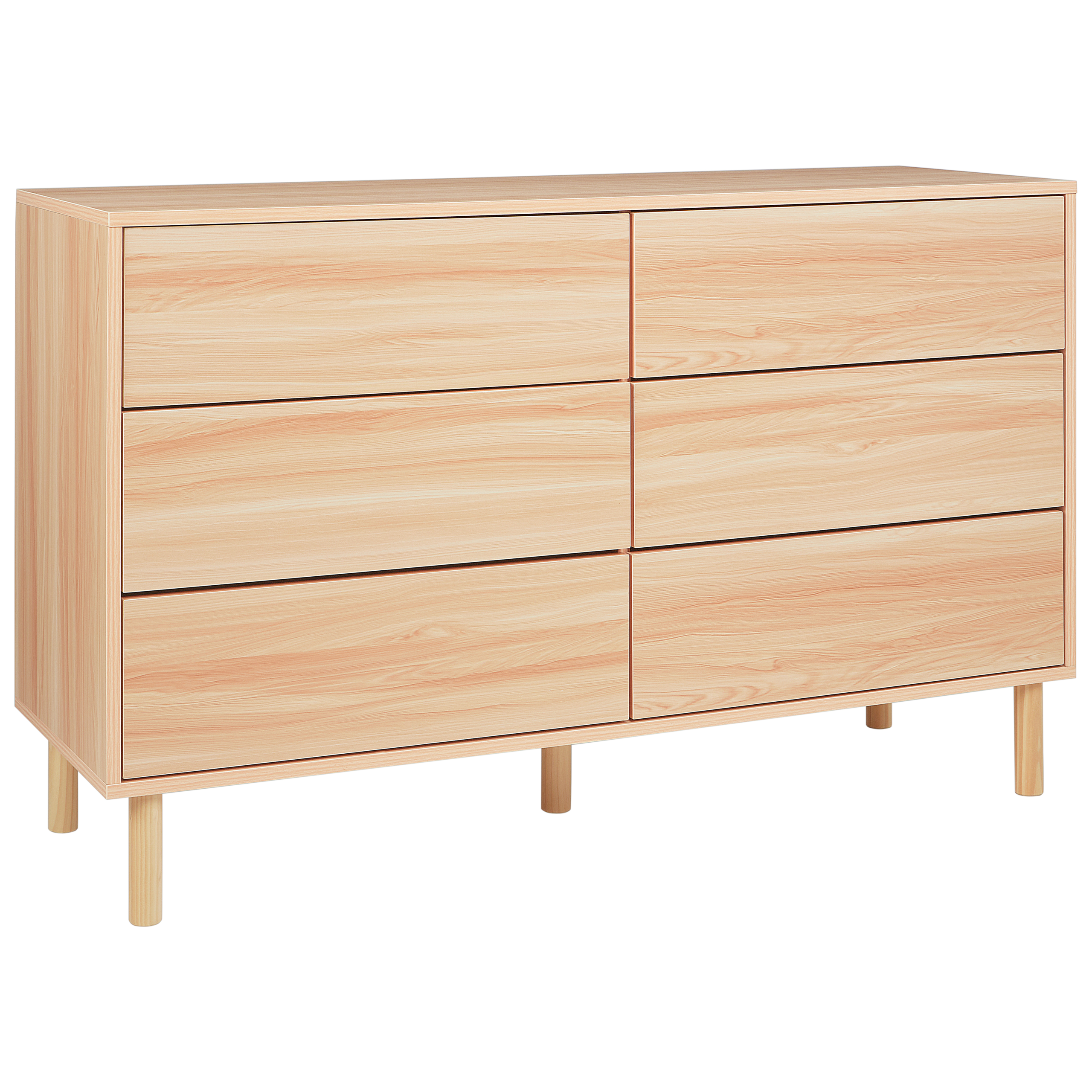 Beliani - Commode Panneau de particules de bois Marron clair SHARPE - 120x40x74- Beliani - Image 2