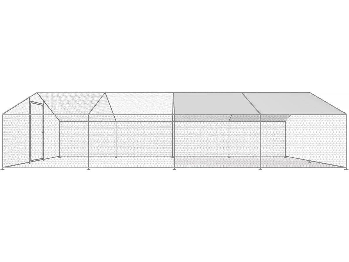 Habitat Et Jardin - Enclos à Poules 24 M² Parc Grillagé 8 X 3 X 2 M Acier Galvanisé -habitat Et Jardin - Image 4
