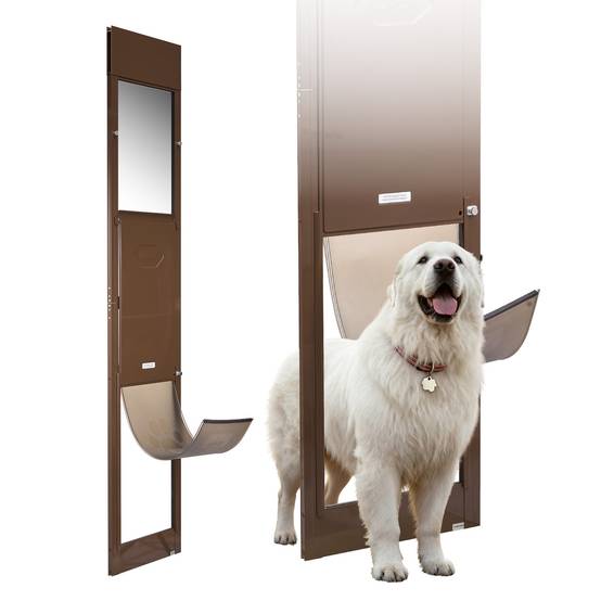 VEVOR Chatière pour Chien pour Porte Coulissante en Verre Rabat 346x600 mm XL - Image 1