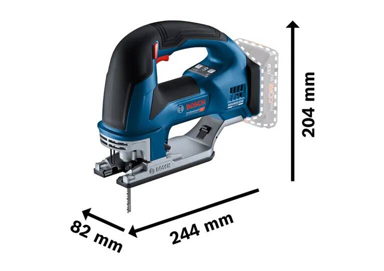 Bosch Professional - Scie sauteuse GST 18V-155 BC - BOSCH - sans batterie, ni chargeur - L-Boxx - 06015B1000 - Image 2