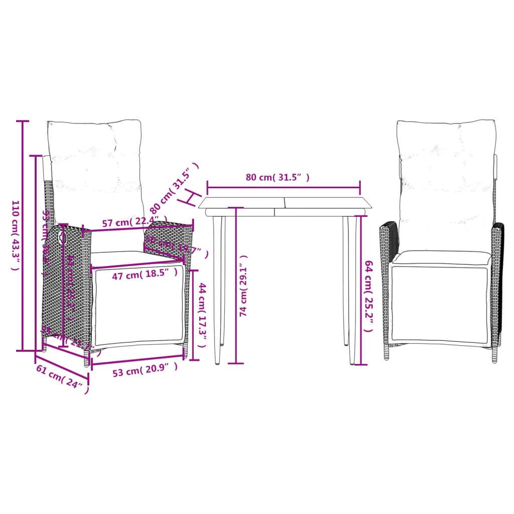 ComfortXL - Salon de Jardin 2 Personnes Beige avec Fauteuils Multi-Positions et Coussins Crème – ComfortXL Outdoor Living - Image 9