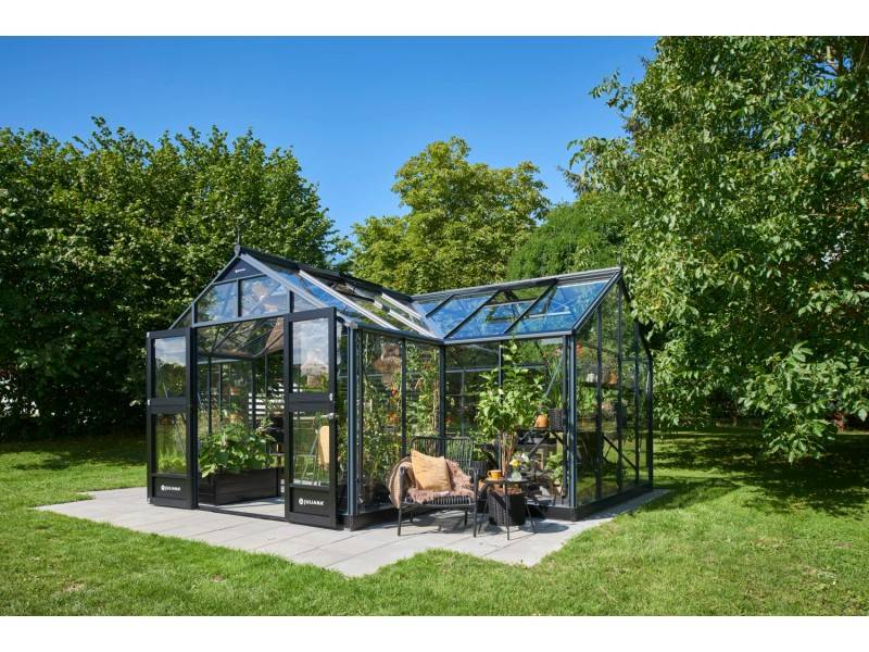 Juliana - Serre en verre trempé 21,5 m² Orangery, anthracite - Juliana - Image 1