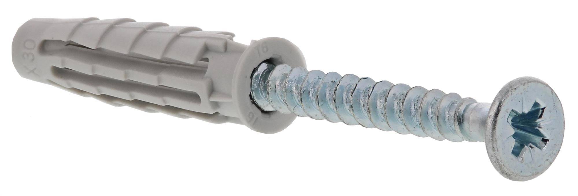 Cheville nylon universelle pour matériaux pleins et creux 8x40mm avec vis boîte de 50 - SPIT - 565648 - Image 3