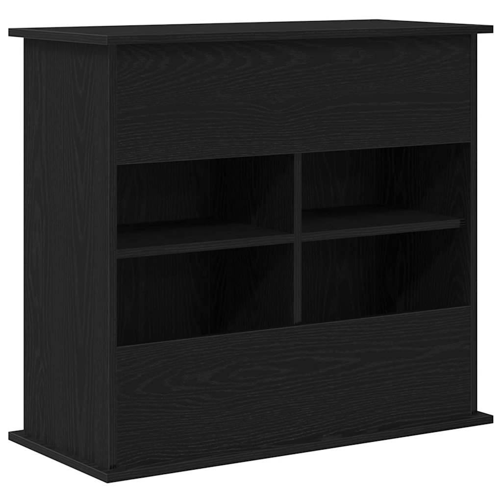 Armoire pour aquarium Chêne Noir à 4 Portes pour Rangement Intégral 81x36x73 cm - ComfortXL Outdoor Living - Image 8