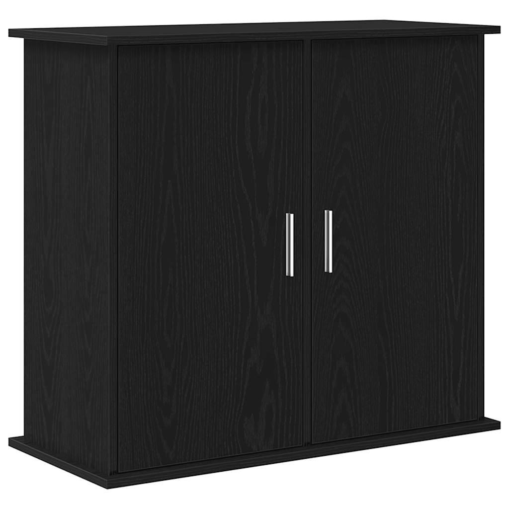 Armoire pour aquarium Chêne Noir à 4 Portes pour Rangement Intégral 81x36x73 cm - ComfortXL Outdoor Living - Image 2