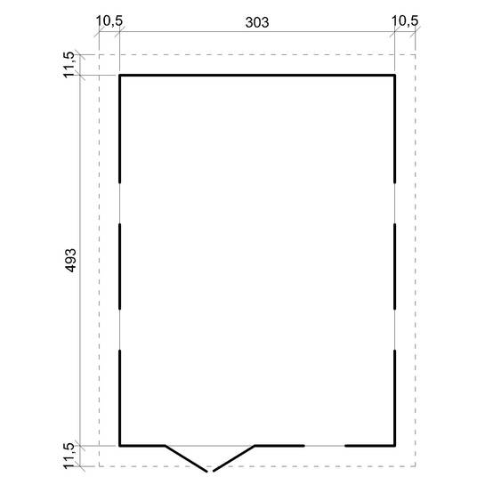 Timbela - Abri de jardin en bois Exterieur H226x324x516 cm/15 m² avec les planchers imprégné - Chalet - 17 mm d’épaisseur - Timbela M337+M337G - Image 6