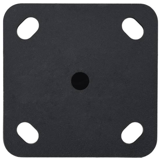 Support de Mât Parasol Acier Base de Fixation au Sol pour Terrasse Balcon Mât Ø32-38mm Noir Mat – ComfortXL Outdoor Living - Image 4