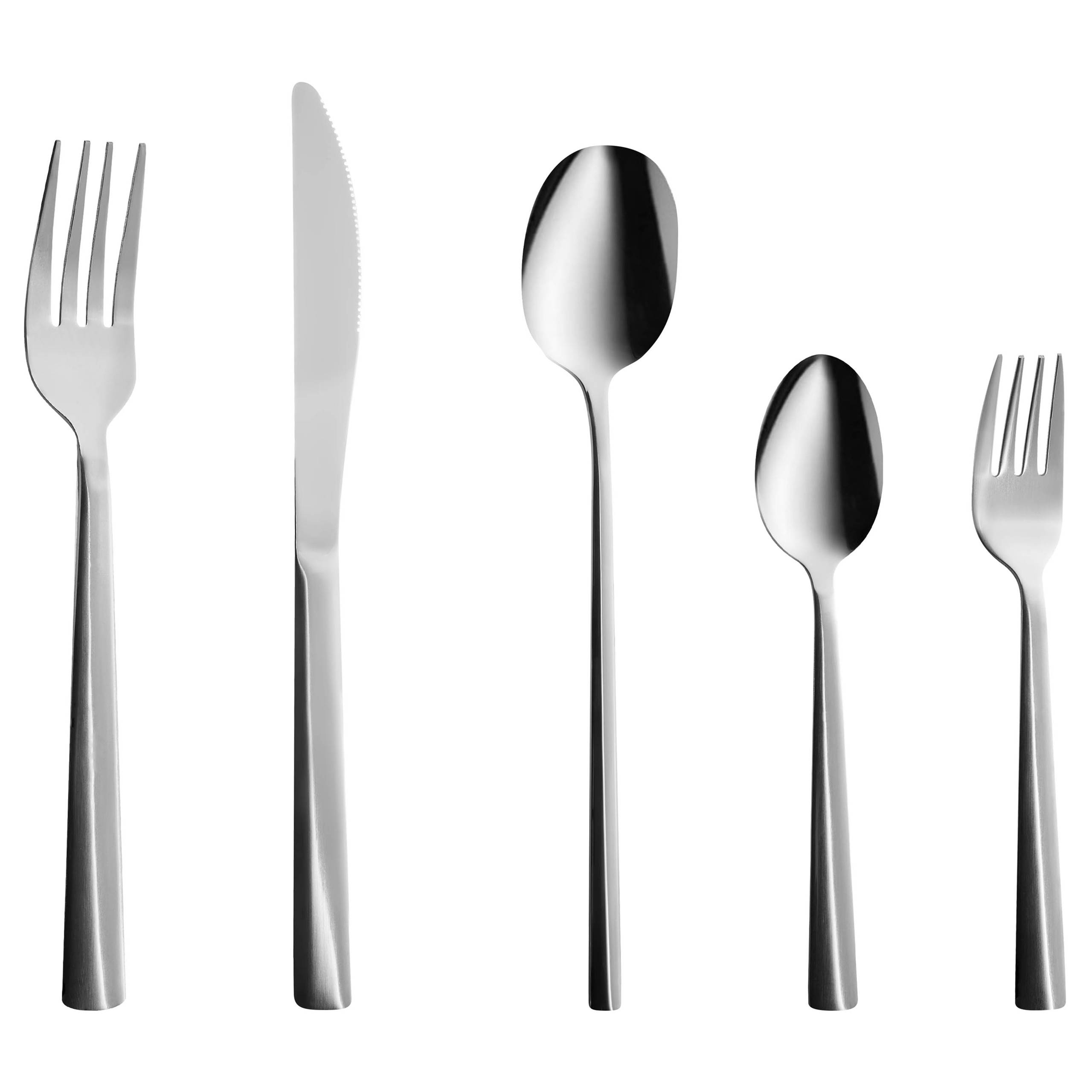 Beliani - Ensemble de couverts Acier inox Argenté PENNE - 4x22x1- Beliani - Image 2