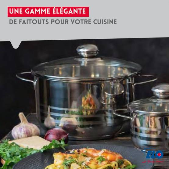 Ensemble de 1 Poêle de cuisson 28 cm et 2 faitouts 14 et 16 cm Elo Prima Brillant - Image 5