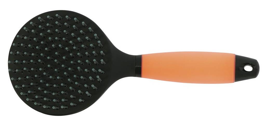 Brosse à crinière Hippotonic Gel - Soin des crins du cheval - Noir Orange - Image 1
