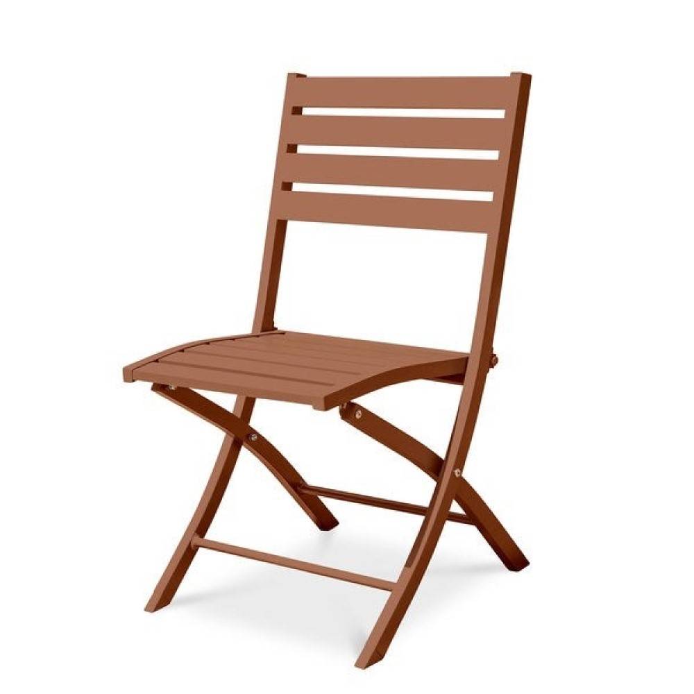 Dcb Garden - Chaise de jardin pliante en aluminium rouge L.46 x l.41 x H.82 cm DCB GARDEN - Image 1