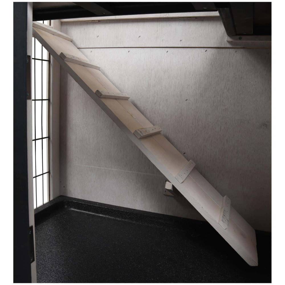 animallparadise - Lapinière bois Combi 1 rustic, 100 x 50 x 102 cm attention cotation toiture - Image 7