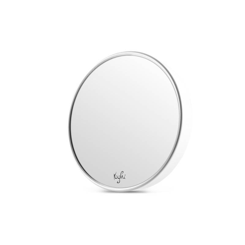 Yoghi - Mini M - Miroir Grossissant 10x à Ventouses - Métal Chromé - Diamètre 15 Cm - Fixation Murale Universelle - Image 1