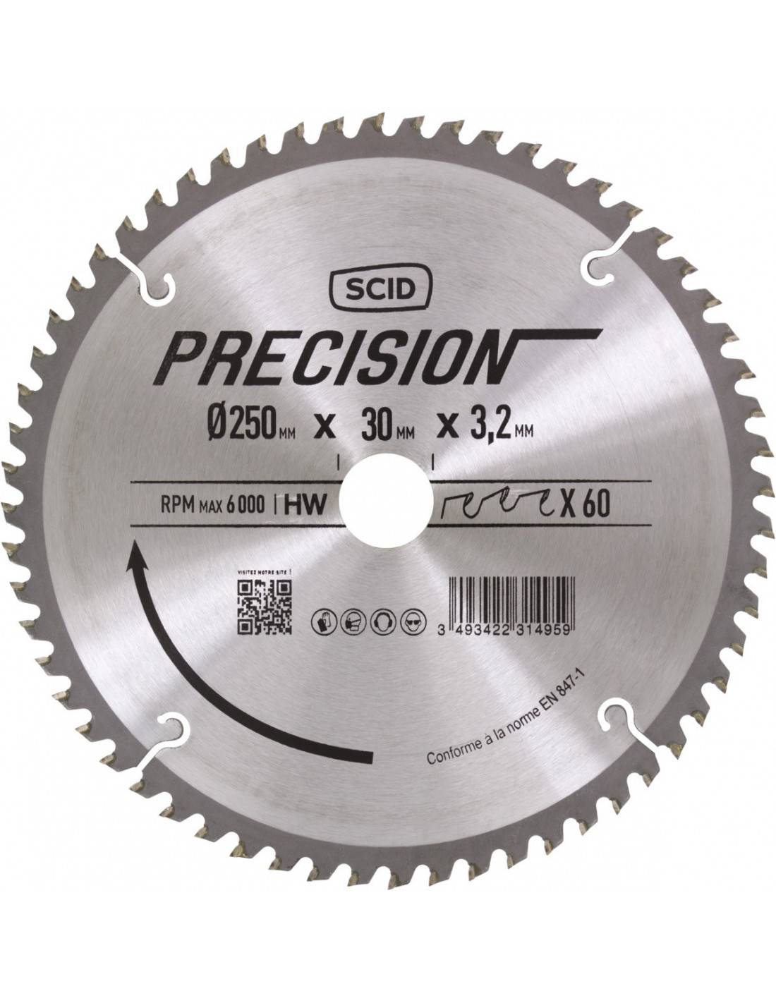 Lame Scie Circulaire Alternée Coupe Bois Précise Et Nette - Scid