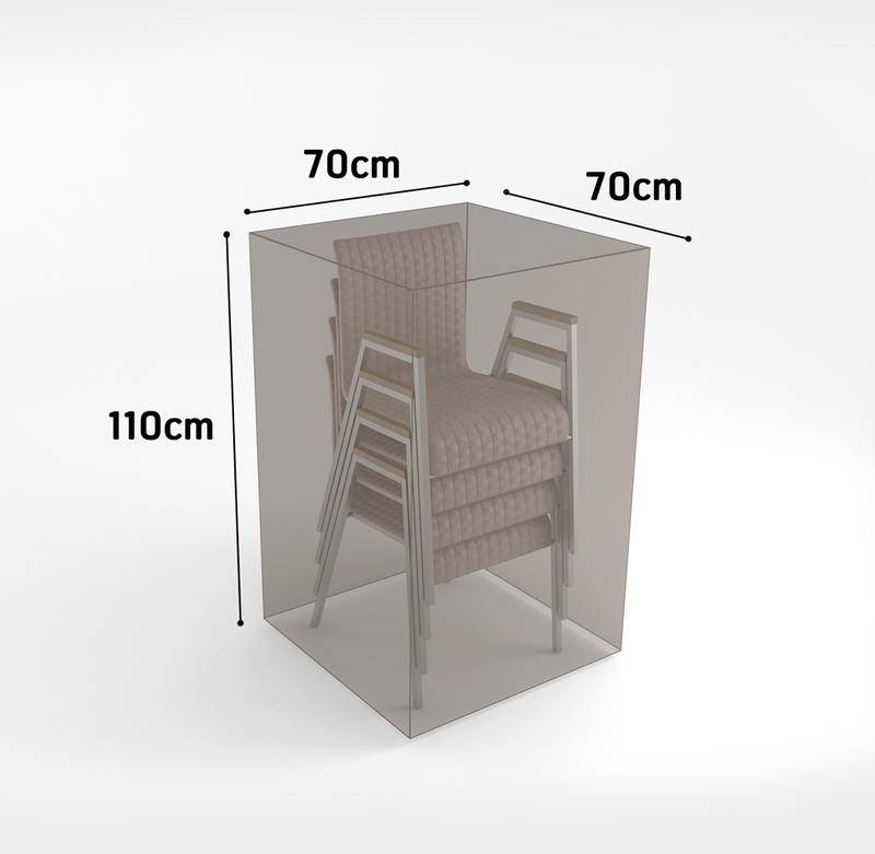 Nortène - Housse de protection en polyester pour chaise empilées - 70 x 70 x 110 cm - 90 g/m2 Nortene - Image 2