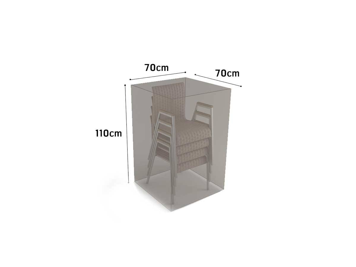 Nortène - Housse de protection en polyester pour chaise empilées - 70 x 70 x 110 cm - 90 g/m2 Nortene - Image 3
