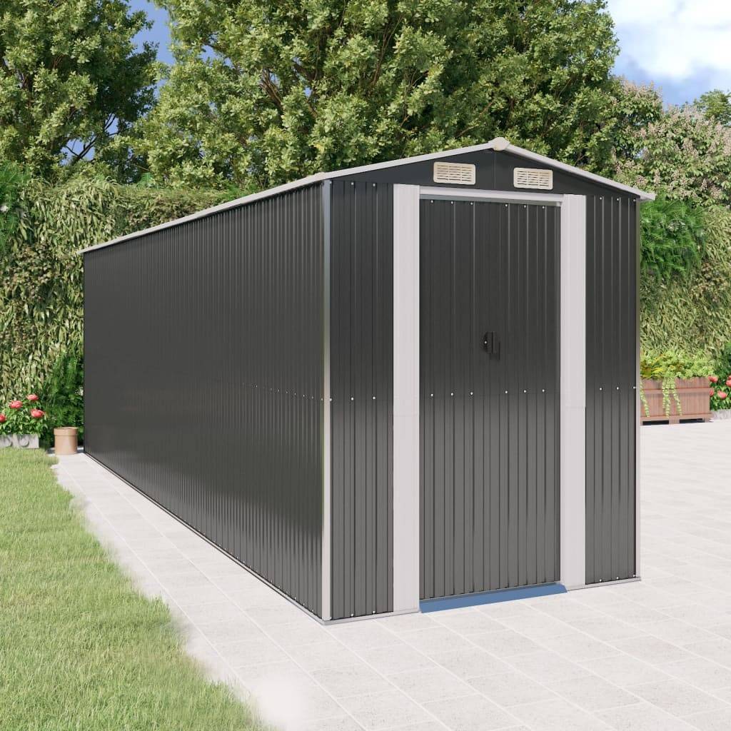 Vidaxl - Abri de jardin Anthracite 192x606x223 cm Métal galvanisé vidaXL 3147454 - Image 1
