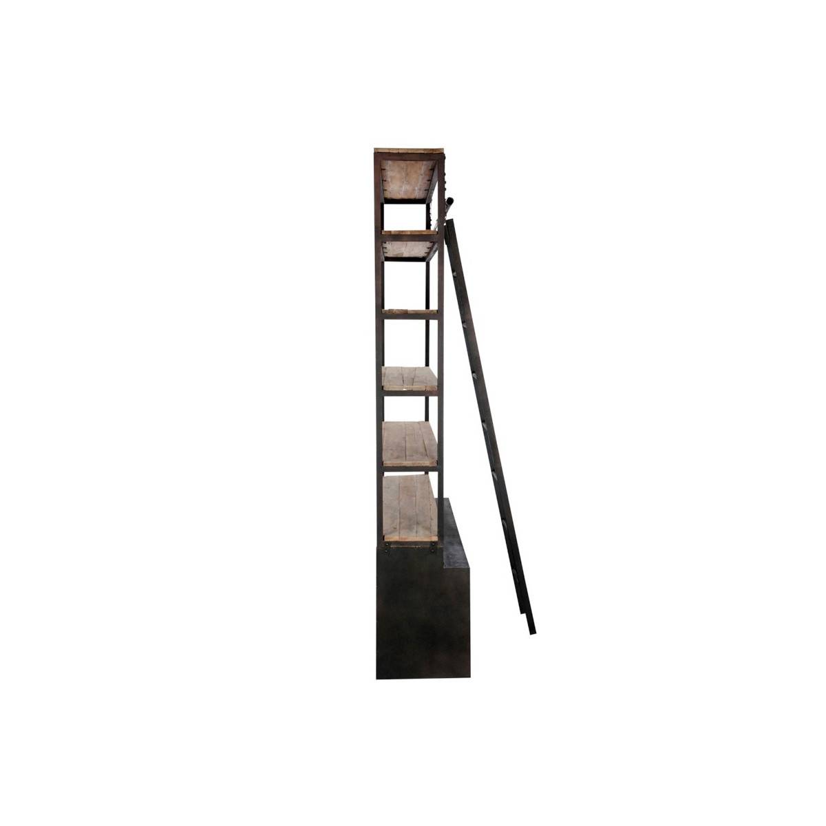 Etagère 4 Niveaux "Echelle" 243cm Naturel & Noir - Image 3